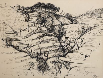 null Edouard PIGNON (1905-1993)

Landscape of Bandol, 1956

Ink on paper signed and...
