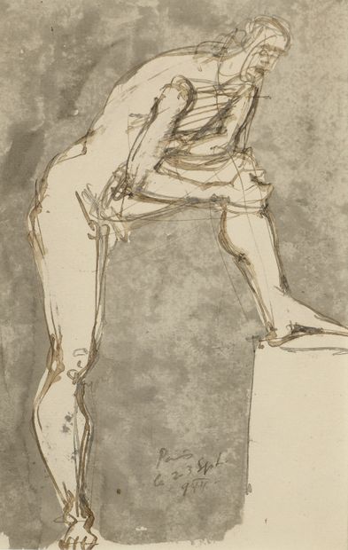 null BRASSAÏ (1899-1984)

Homme nu de profil, 1944

Lavis d’encre sur papier situé...