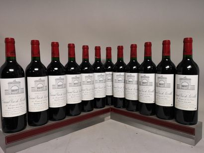 null 12 bouteilles Château LEOVILLE Las CASES - 2é Gcc Saint Julien 2000. En caisse...
