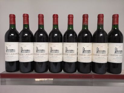 null 8 bouteilles Château LAGRANGE - 3é Gcc Saint Julien 1989 

Etiquettes légèrement...