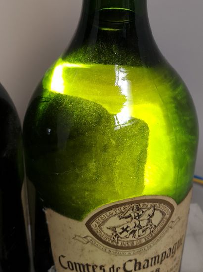 null 3 bouteilles CHAMPAGNE TAITTINGER Comtes de Champagne 1985 

Etiquettes légèrement...