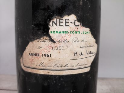 null 1 jéroboam ROMANEE CONTI - Domaine de la Romanée Conti 1961 

Etiquette en lambeau....