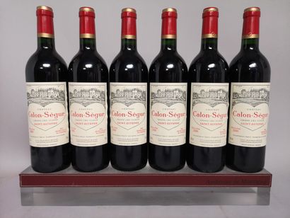 null 6 bouteilles Château CALON SEGUR - 3é Gcc Saint Estèphe 2000. En caisse boi...