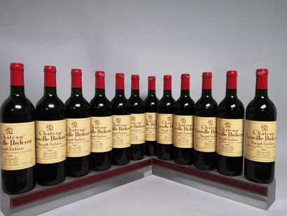 null 12 bouteilles Château LEOVILLE POYFERRE - 2é Gcc Saint Julien 1988. En caisse...
