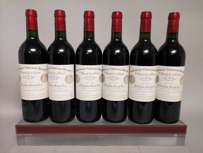 null 6 bouteilles Château CHEVAL BLANC - 1er Gcc(A) Saint Emilion 1995. En caisse...