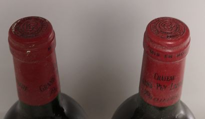 null 2 bouteilles Château GRAND PUY LACOSTE - 5é Gcc Pauillac 1990 

Etiquettes légèrement...