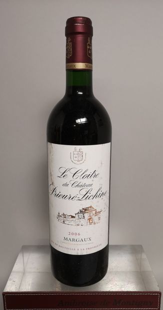 null 1 bouteille LE CLOITRE du CHATEAU PRIEURE LICHINE - Margaux 2006 

Etiquette...