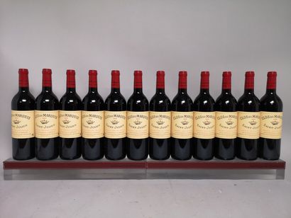null 12 bouteilles CLOS du MARQUIS - Saint Julien 2000. En caisse bois.