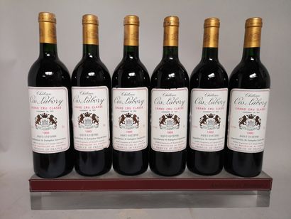 null 6 bouteilles Château COS LABORY - 5é Gcc Saint Estèphe 1989. En caisse bois....