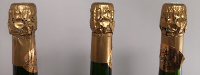 null 3 bouteilles CHAMPAGNE TAITTINGER Comtes de Champagne 1985 

Etiquettes légèrement...