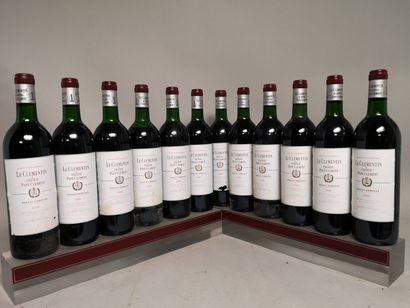 null 12 bouteilles Le CLEMENTIN 2nd vin de Ch. PAPE CLEMENT - Pessac Léognan 1990....