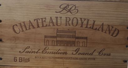 null 6 bouteilles Château ROYLLAND - Saint Emilion Grand Cru 2002. En caisse boi...