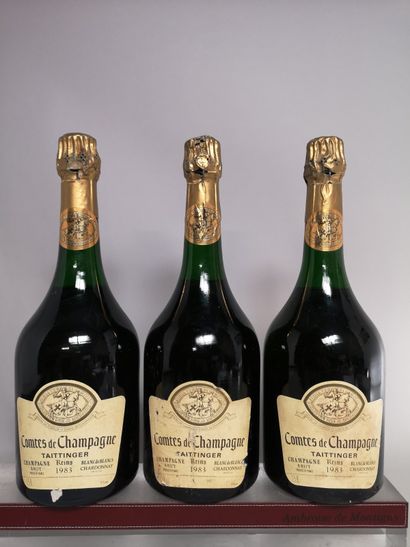 null 3 magnums CHAMPAGNE TAITTINGER Comtes de Champagne 1983 

Etiquettes légèrement...