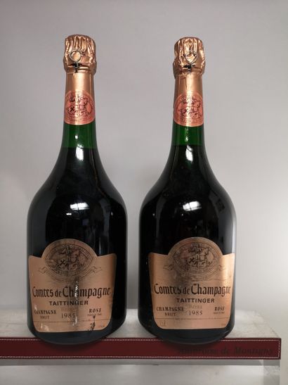 null 2 magnums CHAMPAGNE TAITTINGER Comtes de Champagne 1985 

Etiquettes légèrement...