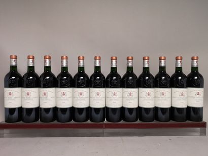 null 12 bouteilles Château PAPE CLEMENT - Gc Pessac Léognan 2000. En caisse bois...