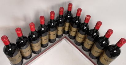 null 12 bouteilles Château BRANE CANTENAC - 3é Gcc Margaux 1985. En caisse bois accidentée....
