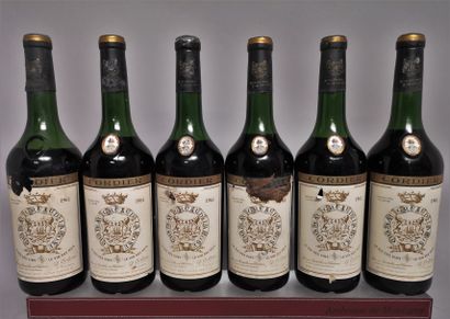 null 6 bouteilles Château GRUAUD LAROSE - 2é Gcc Saint Julien 1961 

Etiquettes tachées...