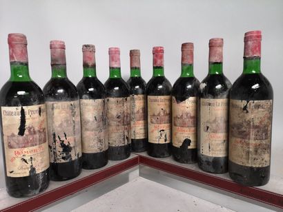 null 9 bouteilles Château LA PROVIDENCE "Grand cru" - Pomerol 1970 

Etiquettes tachées...