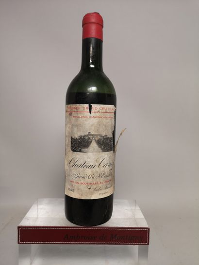 null 1 bouteille Château CANON - 1er Gcc Saint Emilion 1955 

Etiquette tachée et...