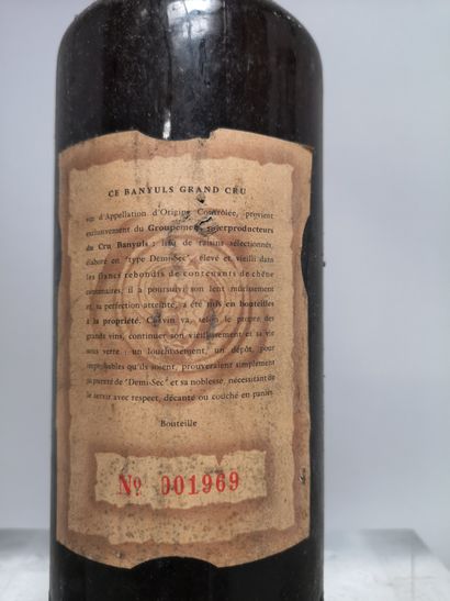 null 1 bouteille BANYULS MAS de la SERRA - Grand Cru demi sec 1964 

Etiquette t...