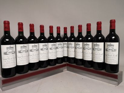 null 12 bouteilles Château LEOVILLE Las CASES - 2é Gcc Saint Julien 1996. En caisse...