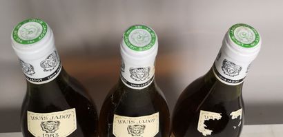 null 3 bouteilles PULIGNY MONTRACHET - L. JADOT 1983 

Etiquettes légèrement tachées...