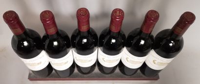 null 6 bouteilles Château MARGAUX - 1er Gcc Margaux 1996. En caisse bois.