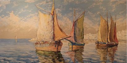 null Robert GIOVANI (XX)

Sailboats at sea

Oil on isorel panel. 

67 x 127 cm
