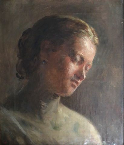 null Adolphe-Félix CALS (1810-1880)

Portrait de jeune femme

Huile sur toile

Signée...