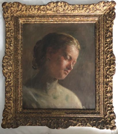 null Adolphe-Félix CALS (1810-1880)

Portrait of a young woman

Oil on canvas

Signed...