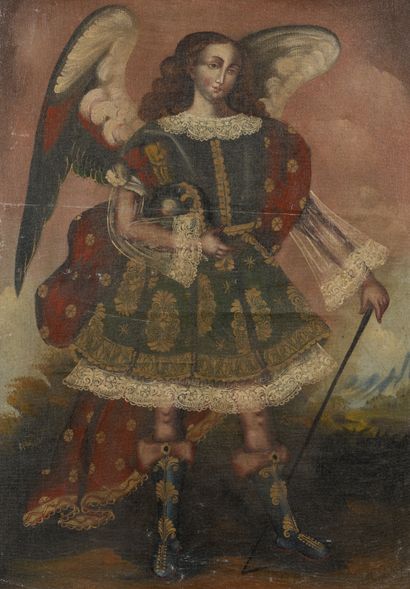 null School of CUZCO

Angels and Archangels

Series of four paintings mounted on...