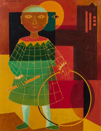 null Workshop of Jean LAMBERT-RUCKI (1888 - 1967)

Girl with a hoop, 1912

Oil on...