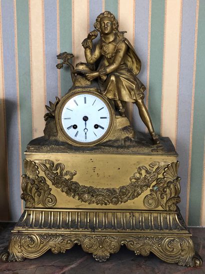 null Romantic clock

Gilt bronze, enamelled dial, Roman numerals

19th century

Small...