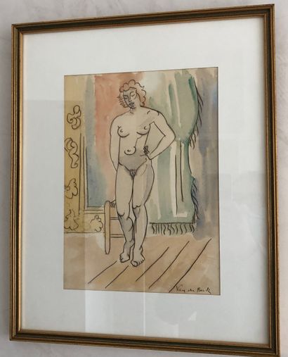 null Henri VAN DER BECK (1886-1956)

Female nude

Ink and watercolour on paper signed...