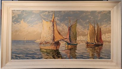 null Robert GIOVANI (XX)

Sailboats at sea

Oil on isorel panel. 

67 x 127 cm