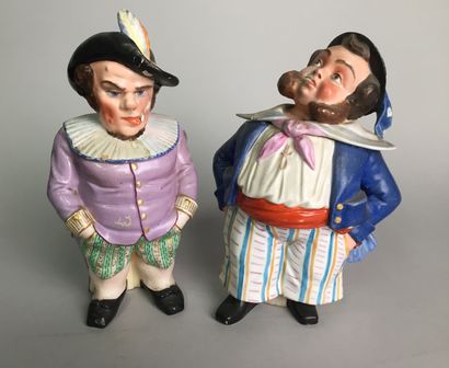 null English sailor sitting on a barrel (face restoration and breakage). 

Enameled...