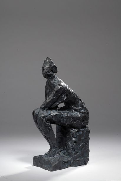null 
Robert WLÉRICK (1882-1944)






Seated Figure (Miss Marty), sketch, ca. 1942






Bronze...