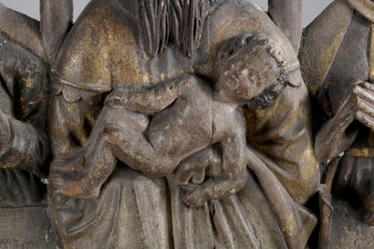 null 
NORTH GERMANY circa 1500 


The Circumcision of Christ 


Polychromed oak bas-relief


H....