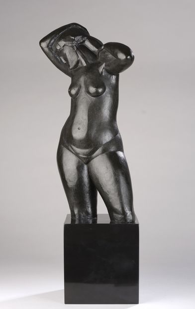 null Alexandre WOLKOWYSKI (1882-1961)


Etude de nu féminin


Bronze à patine noire....
