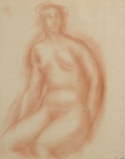 null Robert WLÉRICK (1882-1944)


Seated female nude


Sanguine.


Unsigned.


Annotated...