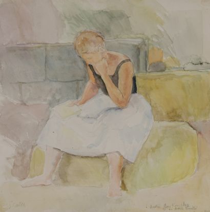 Jean CARTON (1912-1988)


Jeune femme lisant


Aquarelle...