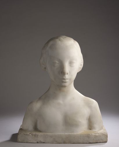null Robert Wlérick (1882-1944)


Françoise


1940-1943


Buste en marbre blanc.


Signé...
