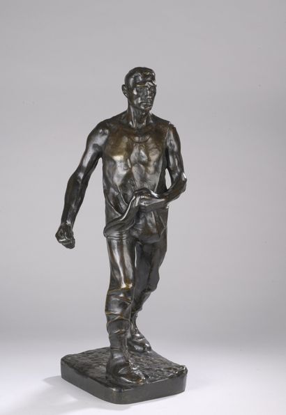 null Constantin MEUNIER (1831-1905)


Le semeur, 1895


Bronze à patine brun clair....
