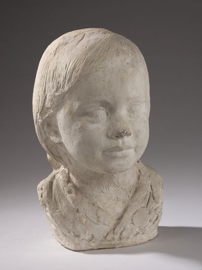 null Marcel DAMBOISE (1903-1992)


Bust of Anne, little girl with loose hair, large...