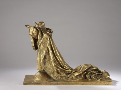 null Jean Marie Joseph MAGROU (1869-1945)


Christ roi


Bronze à patine dorée.


Signé...