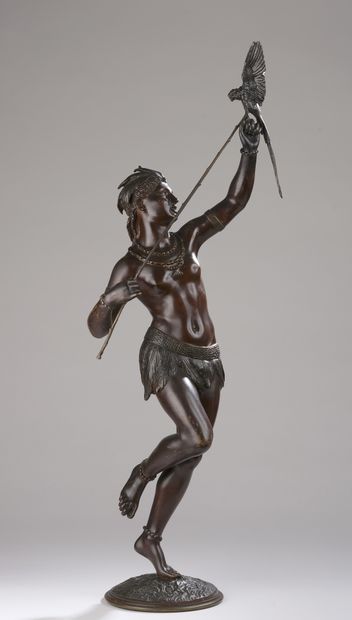 null Charles Arthur BOURGEOIS (1838-1886)


La dresseuse de perroquet 


Bronze à...