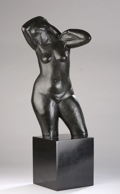 null Alexandre WOLKOWYSKI (1882-1961)


Etude de nu féminin


Bronze à patine noire....
