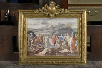 null École FRANCAISE du XVIIIe siècle 


Le Baptême du Christ


Gouache.


23,5 x...
