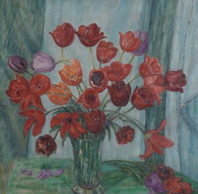 Léon DETROY (1857-1955)


Vase of tulips


Oil...