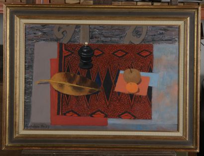 null Roger CHAPELAIN-MIDY (1904-1992)


Still life with a hevea leaf


Oil on canvas.


Signed...